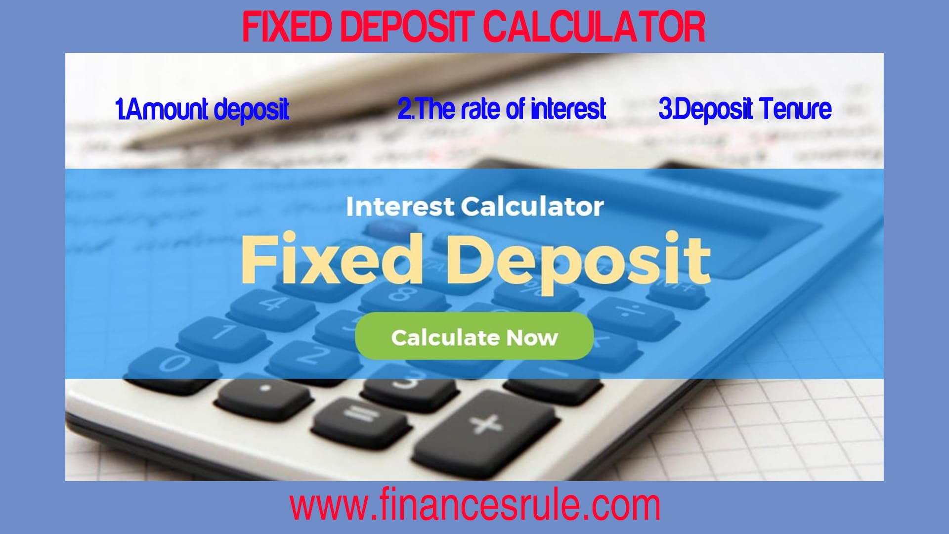 How To Calculate Interest For Fixed Deposit Haiper 5674