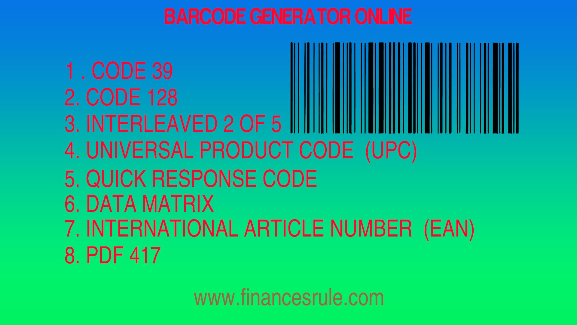 online barcode maker free
