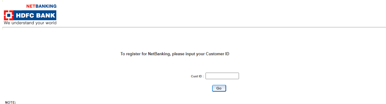 Hdfc Net Banking Online Internet Banking Registration And Login Guide 3851