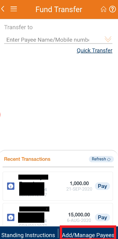 How To Add Payee In Icici Mobile Banking Transfer Funds 9649