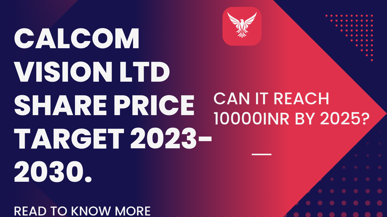 CALCOM VISION SHARE PRICE TARGET 2023, 2024, 2025 TO 2030.